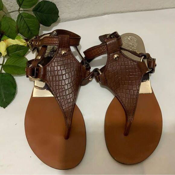 Vince Camuto Gladiator Sandles Size 7.5 shoes sandals animal print - Picture 9 of 12